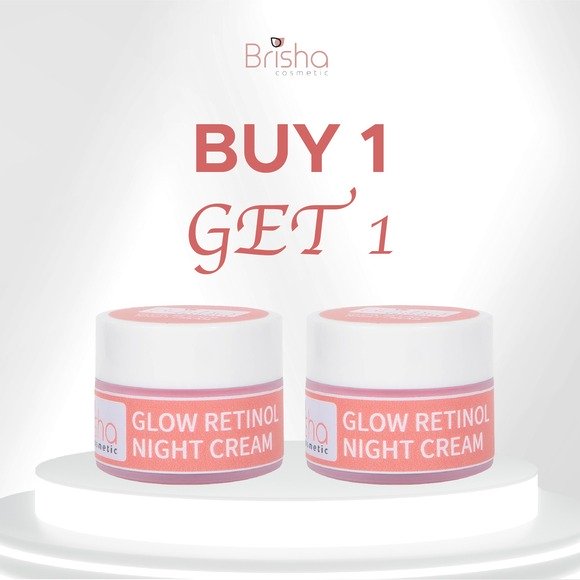 Buy 1 Get 1 GLOW RETINOL NIGHT CREAM | Paket | Brisha Store