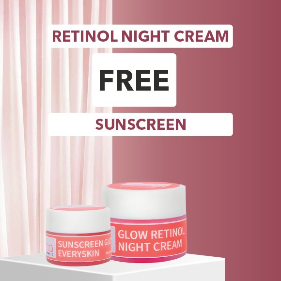 Duo Bundling Glow Retinol Night Cream FREE Sunscren Glow Every Skin BRISHA